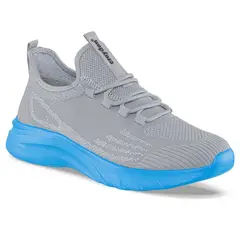 CROYDON - Tenis Running Pemax Gris-Azul para Hombre