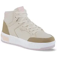 CROYDON - Tenis Urbanos Atrix Beige-Rosa para Mujer