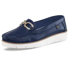 CROYDON - Mocasines Adelvina Azul para Mujer