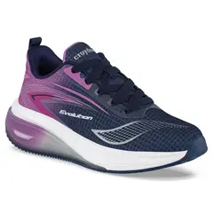 CROYDON - Tenis Running Xarnel Azul-Fucsia para Niña