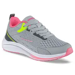 CROYDON - Tenis Running Tixmar Gris-Rosa para Niña