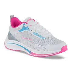 CROYDON - Tenis Running Tixmar Blanco-Fucsia para Niña