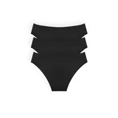 DIANE & GEORDI - Panty tanga (Pack X3)(6011) - Negro