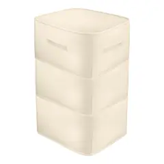ENERGY PLUS - Bolsa Ahorradora Espacio 3 Cierres Organizador Cobijas Ropa Beige