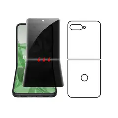 GENERICO - Protector Antiespia +Trasero en Hidrogel Para Motorola Razr 50 Ultra