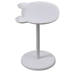 GENERICO - Mesita Auxiliar Panda de Polipropileno Compacta y Moderna BLANCO