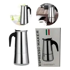 GENERICO - Cafetera Espresso 6 Tazas Manual Acero