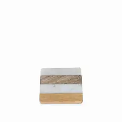 AMBIENTE GOURMET - Portavasos rayas marmol madera