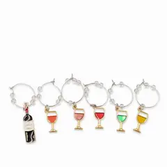 AMBIENTE GOURMET - Identificadores de copas vino colores setx6