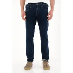 TENNIS - Jean Recto de tiro medio azul oscuro para hombre