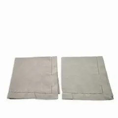 AMBIENTE GOURMET - Servilletas de tela gris setx2