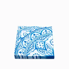 AMBIENTE GOURMET - Servilletas mosaico azul