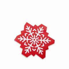 AMBIENTE GOURMET - Servilletas copo de nieve navidad