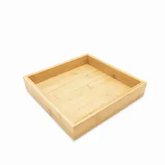AMBIENTE GOURMET - Caja organizadora en bambu 22x22x4cm