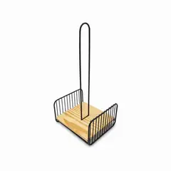 AMBIENTE GOURMET - Soporte papel cocina base madera