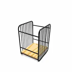 AMBIENTE GOURMET - Cubertero cuadrado base madera