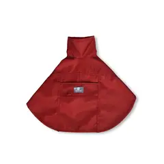 WAWAW - Capa impermeable para perro talla L vinotinto cuello alto