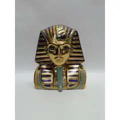 GENERICO - Escultura Antigua Busto Tutancamon Porcelana Laminilla 1950