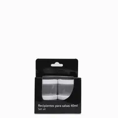 AMBIENTE GOURMET - Set recipientes para salsas 40 ml