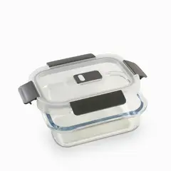AMBIENTE GOURMET - Recipiente en borosilicato gris 0.38 l