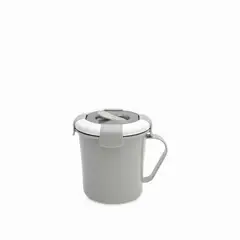 AMBIENTE GOURMET - Recipiente hermético redondo gris 683 ml