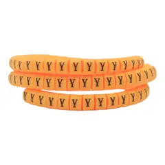 VCP - Marcador de cable Leyenda Y Amarillo Rollo x 100