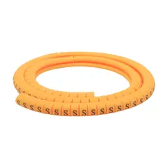 VCP - Marcador de cable, Leyenda: S, Amarillo, Rollo x 100