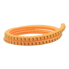 VCP - Marcador de cable, Leyenda: X, Amarillo, Rollo x 100