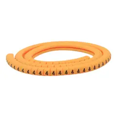 VCP - Marcador de cable, Leyenda: 4, Amarillo, Rollo x 100