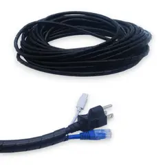 VCP - Espiral organizador cables protector Negro 15mm X 10m