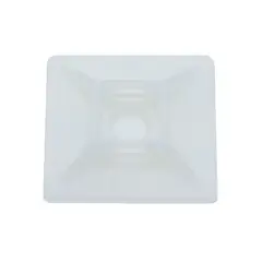 VCP - Bases Adhesivas Para Amarres 28 x 28 mm Blancas X 100 unds