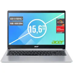 ACER - PORTATIL ASPIRE AMD RYZEN 7 5700U SSD 512GB RAM 16GB LED LED 15,6"