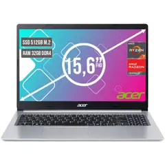 ACER - PORTATIL ASPIRE AMD RYZEN 7 5700U SSD 512GB RAM 32GB LED LED 15,6"