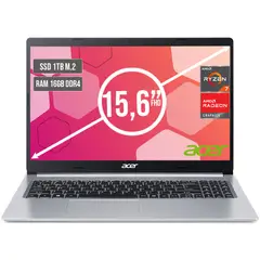 ACER - PORTATIL ASPIRE AMD RYZEN 7 5700U SSD 1TB RAM 16GB LED LED 15,6"