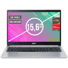 ACER - PORTATIL ASPIRE AMD RYZEN 7 5700U SSD 1TB RAM 24GB LED LED 15,6"