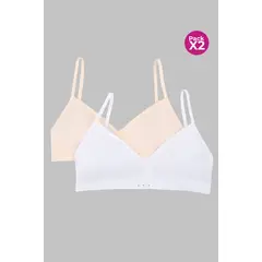 LILI PINK - Top de adolecentes tipo seamless paquete x2