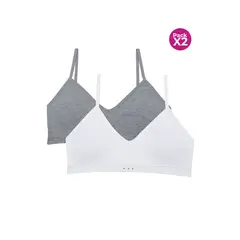 LILI PINK - Top de adolecentes tipo seamless paquete x2