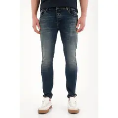 TENNIS - Jean Skinny con arrugas 3D azul oscuro para hombre
