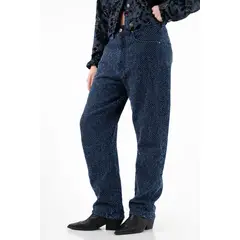 TENNIS - Jean Balloon tiro bajo azul oscuro para mujer