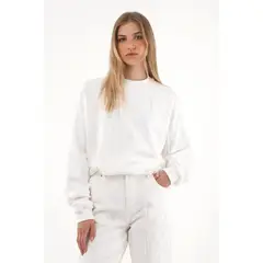 TENNIS - Buzo con flecos y apliques crudo para mujer