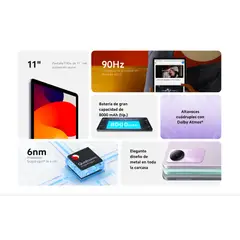 XIAOMI - Redmi Pad SE 11 256GB 8GB RAM Octa Core Android 13 Gris