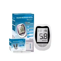 GENERICO - Glucometro Digital Medidor De Glucosa 50 Tiras y 50 lancetas