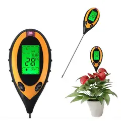 GENERICO - Medidor ph digital suelo humedad tierra luz temperatura 4x1 jardineria