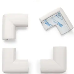 GENERICO - Protectores Esquineros Bebe Mesa Mueble x 4 Und Blanco