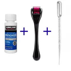 SIGNATURE - Minoxidil Kirkland 5% 1 botella + dermaroller