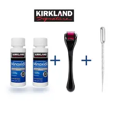 SIGNATURE - Minoxidil Kirkland 5% 2 botellas + dermaroller