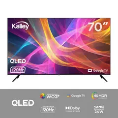 KALLEY - Televisor 70" 70GQ405 4K-UHD QLED Smart TV Google