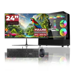 JANUS - Computador Gamer Ryzen 7 5700G RAM 16GB SSD 512GB Monitor 24 Pulgadas 100Hz