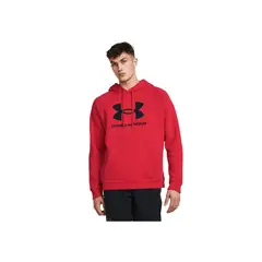 UNDER ARMOUR - Buzo Hombre RIVAL FLEECE LOGO HD Rojo