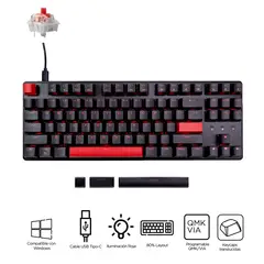 LEMOKEY - Teclado Mecánico X1 Led QMK switch red